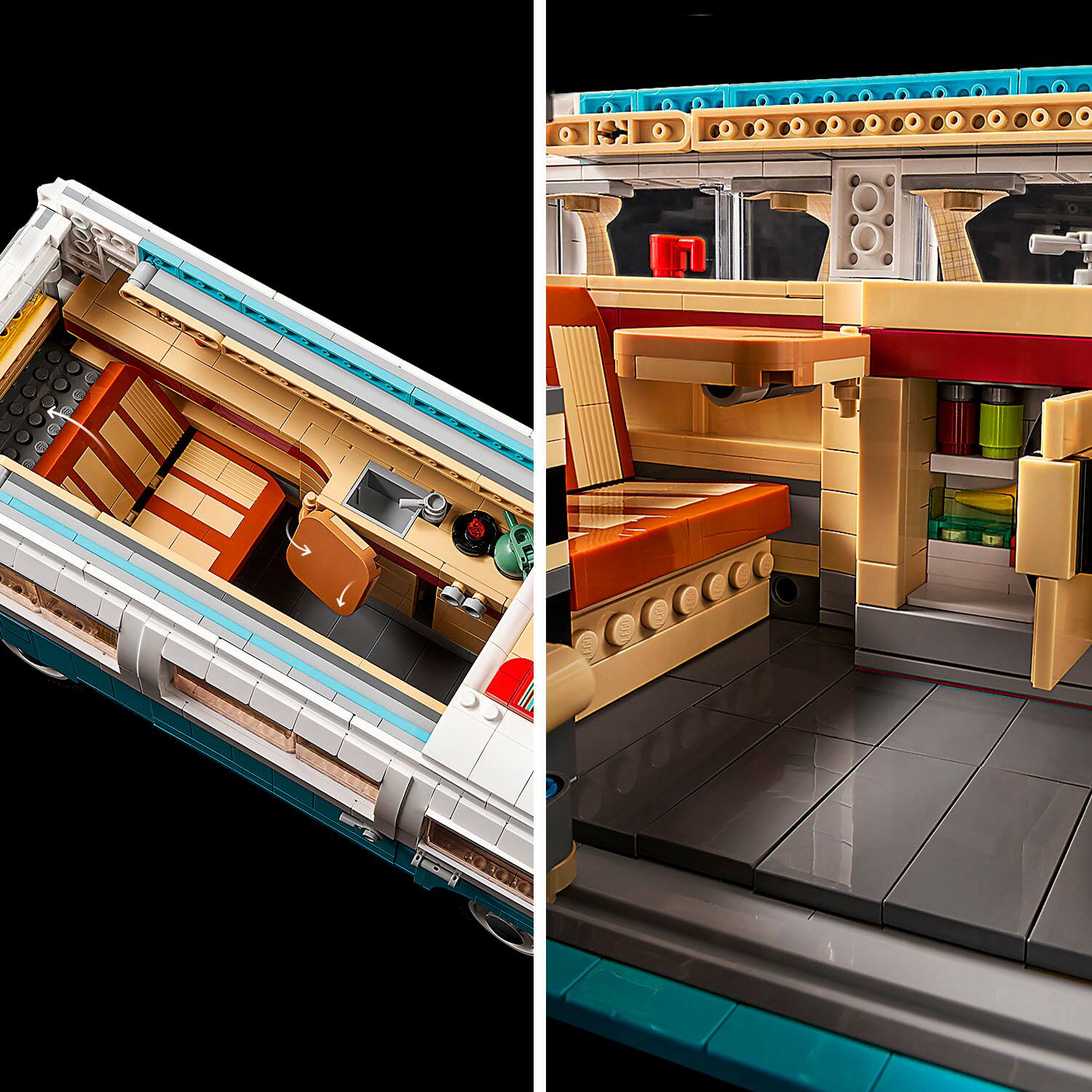 Alt View 12. LEGO - Icons Volkswagen T2 Camper Van 10279.