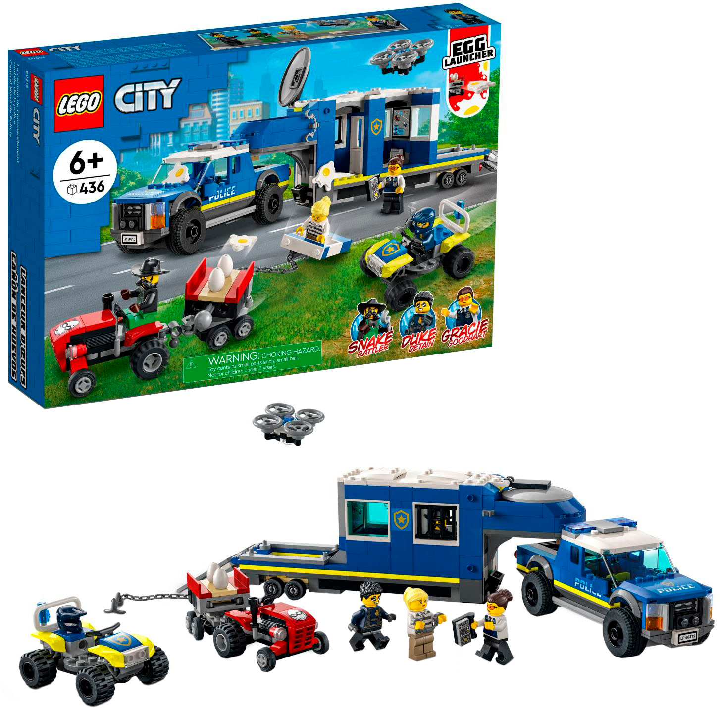 kathedraal Communistisch Ongeschikt LEGO City Police Mobile Command Truck 60315 6379604 - Best Buy