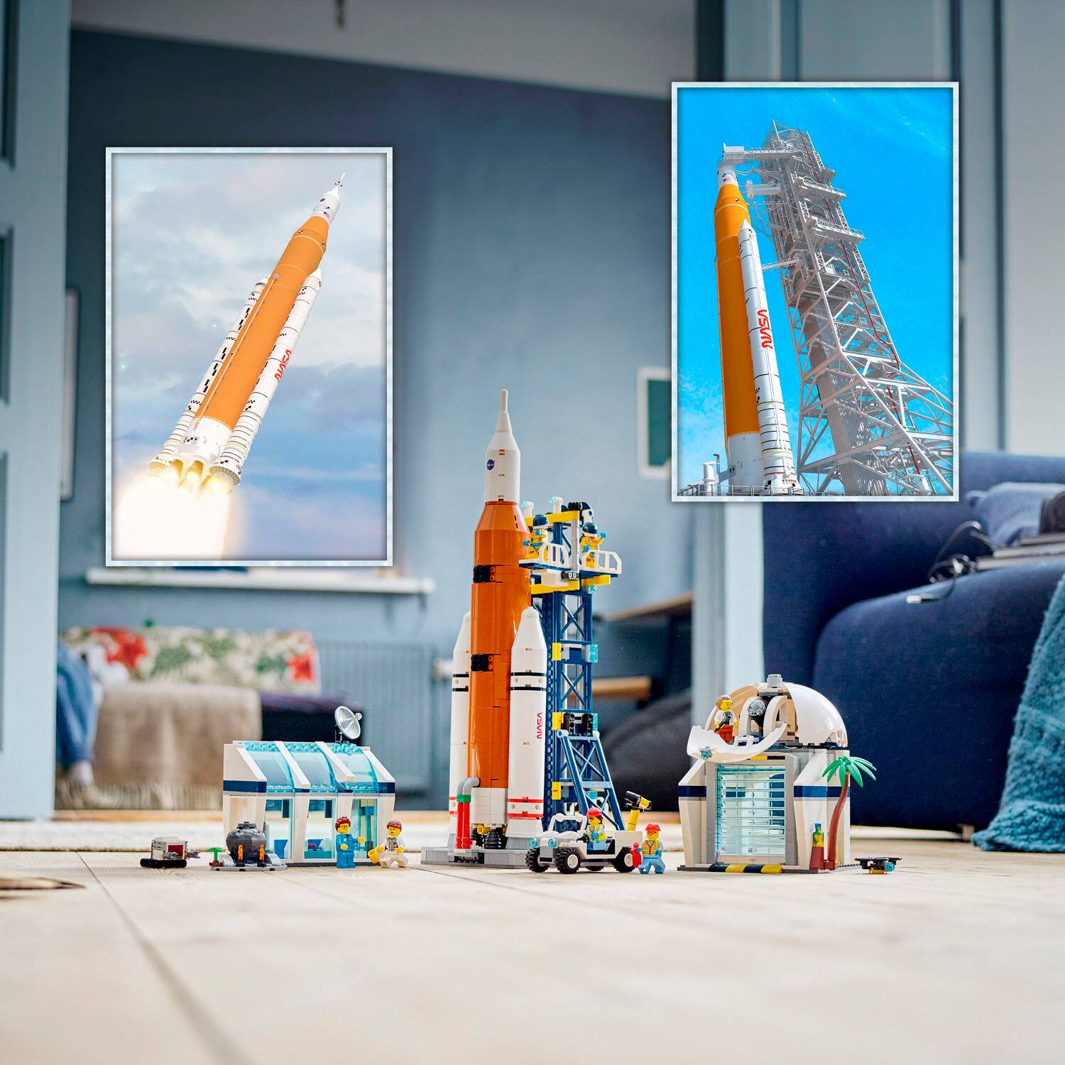 Left. LEGO - City Rocket Launch Center 60351.
