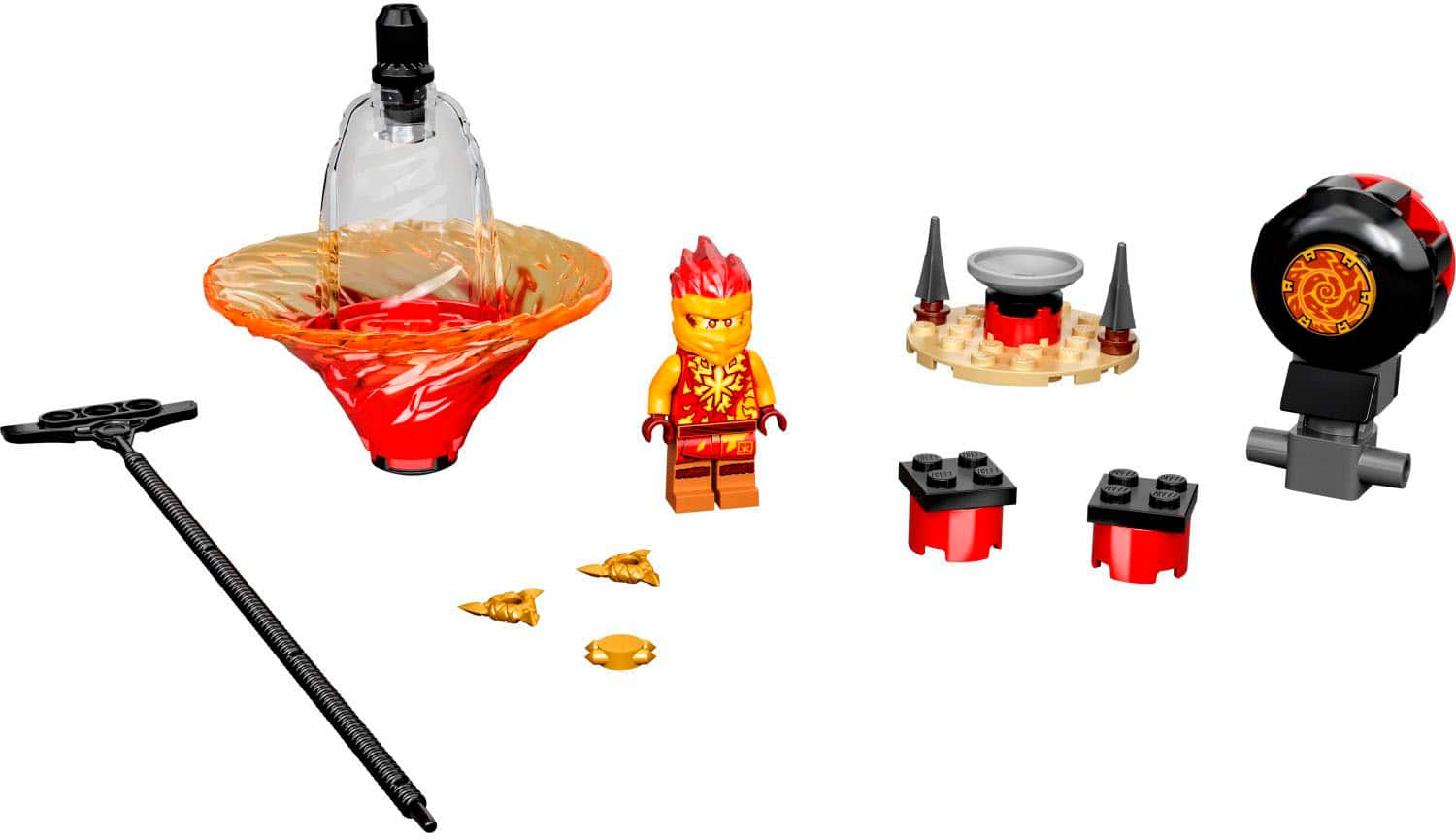 Left View: LEGO NINJAGO Kais Spinjitzu Ninja Training 70688 Building Kit (32 Pieces)