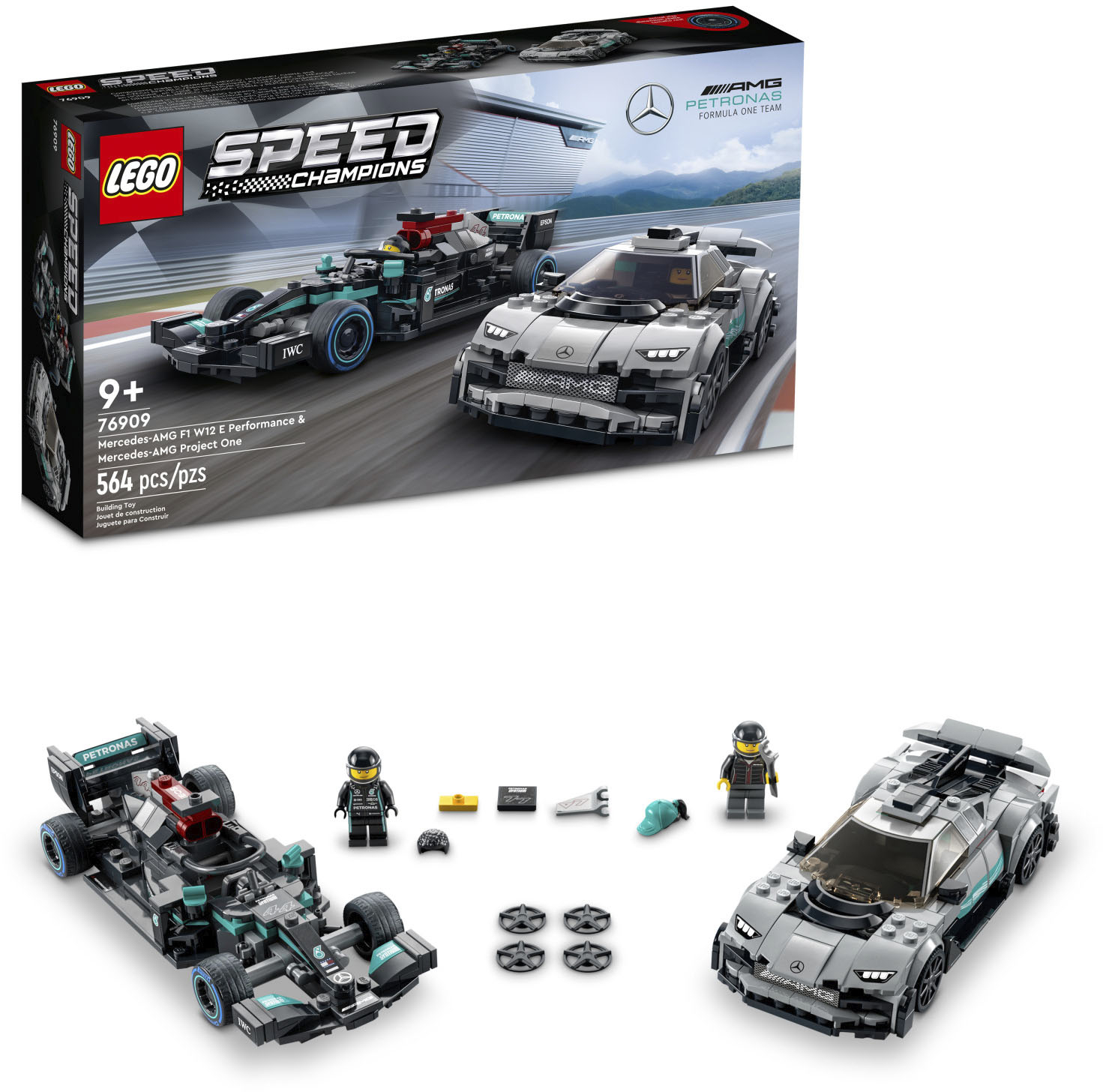 LEGO Speed Champions Mercedes-AMG F1 W12 E Performance & Mercedes-AMG  Project One 76909 6379693 - Best Buy