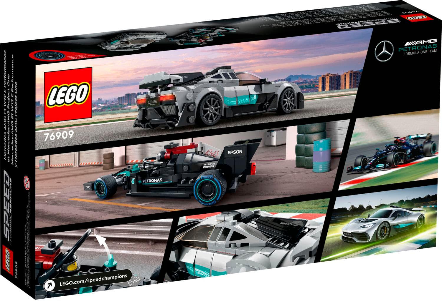 Alt View 11. LEGO - Speed Champions Mercedes-AMG F1 W12 E Performance & Mercedes-AMG Project One 76909.