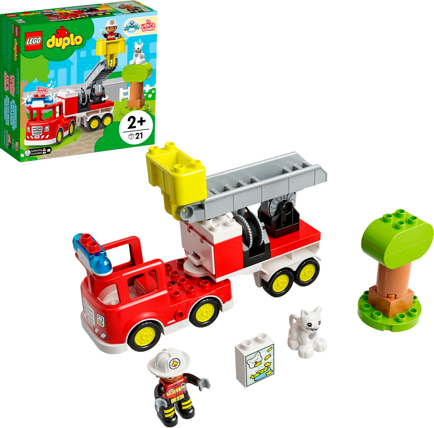 LEGO DUPLO Rescue Fire Truck 10969 Building Toy (21Pieces) 6379259 - Best