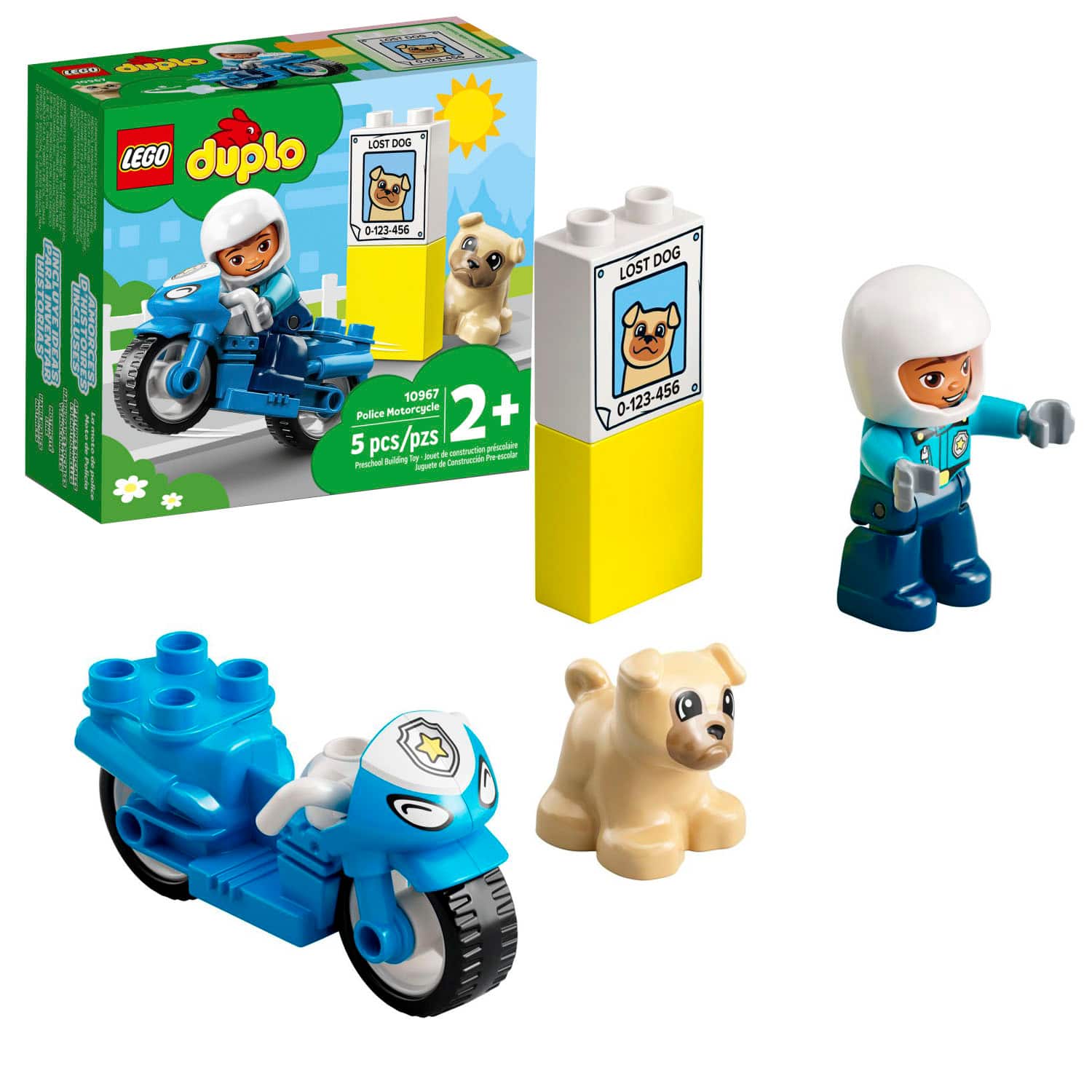 LEGO - DUPLO Town Police Motorcycle 10967 - Front_Zoom