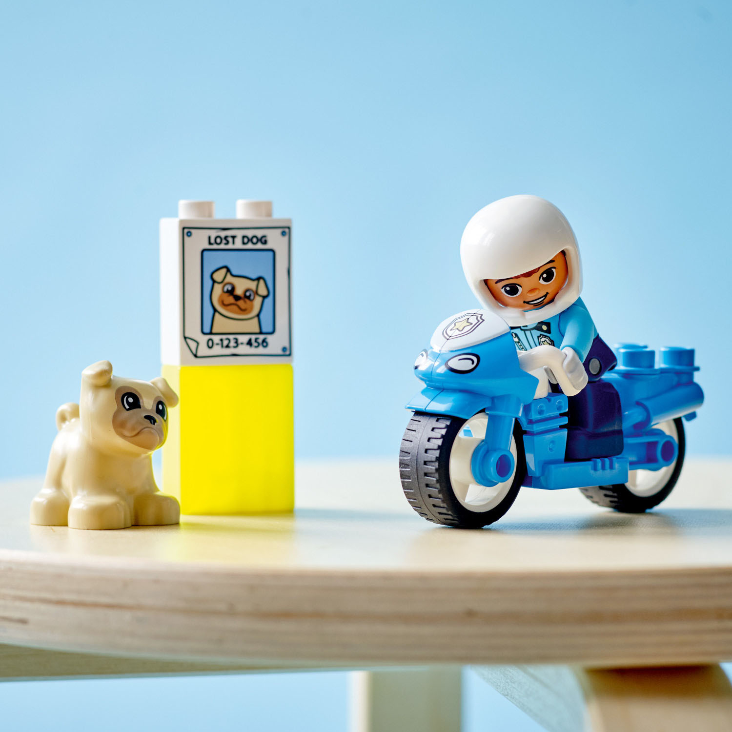 Lego Duplo Item Police Motorcycle white 