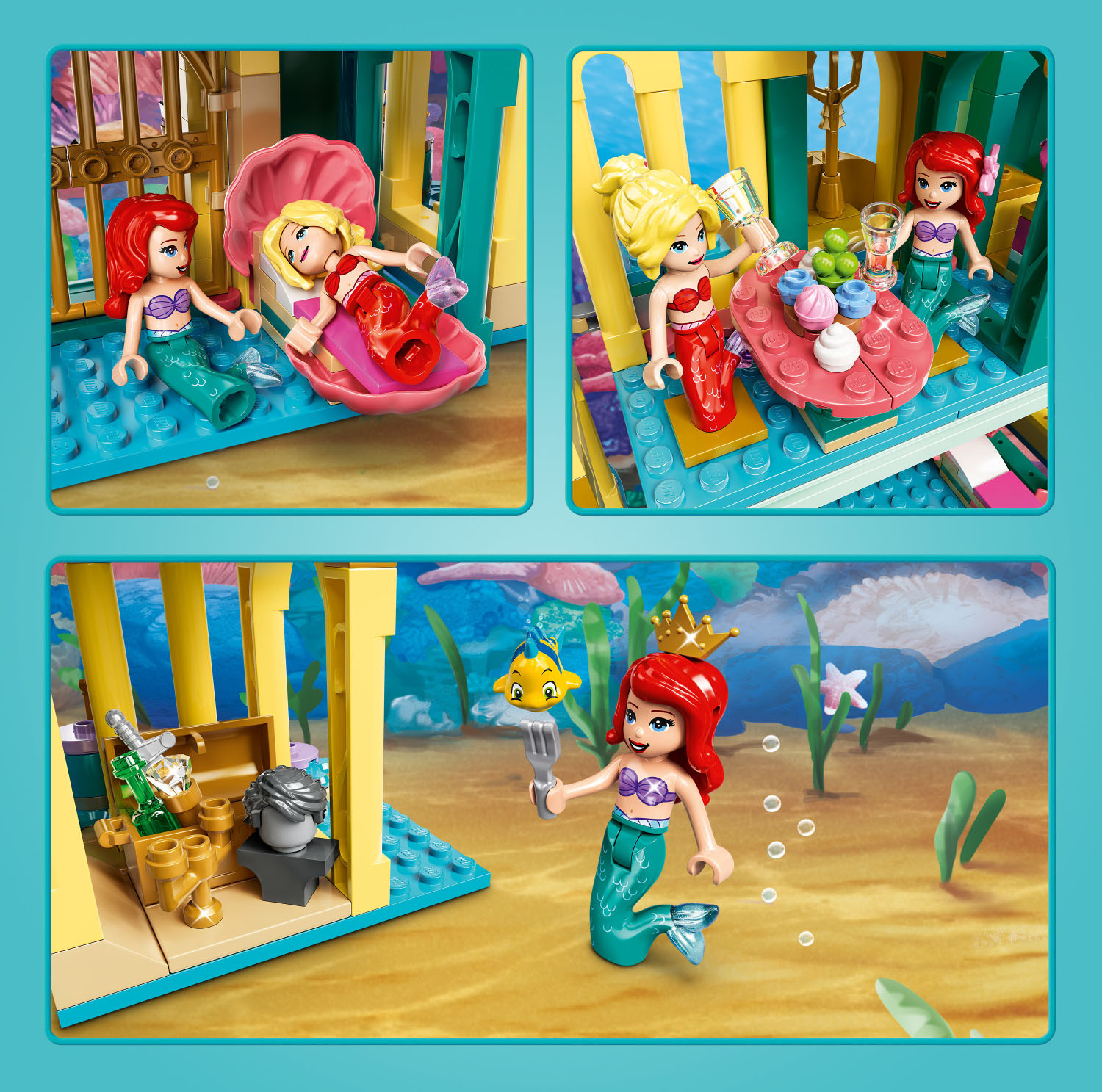 Angle View: LEGO - Disney Princess Ariel's Underwater Palace 43207