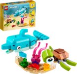 Front Zoom. LEGO - Creator Dolphin and Turtle 31128.