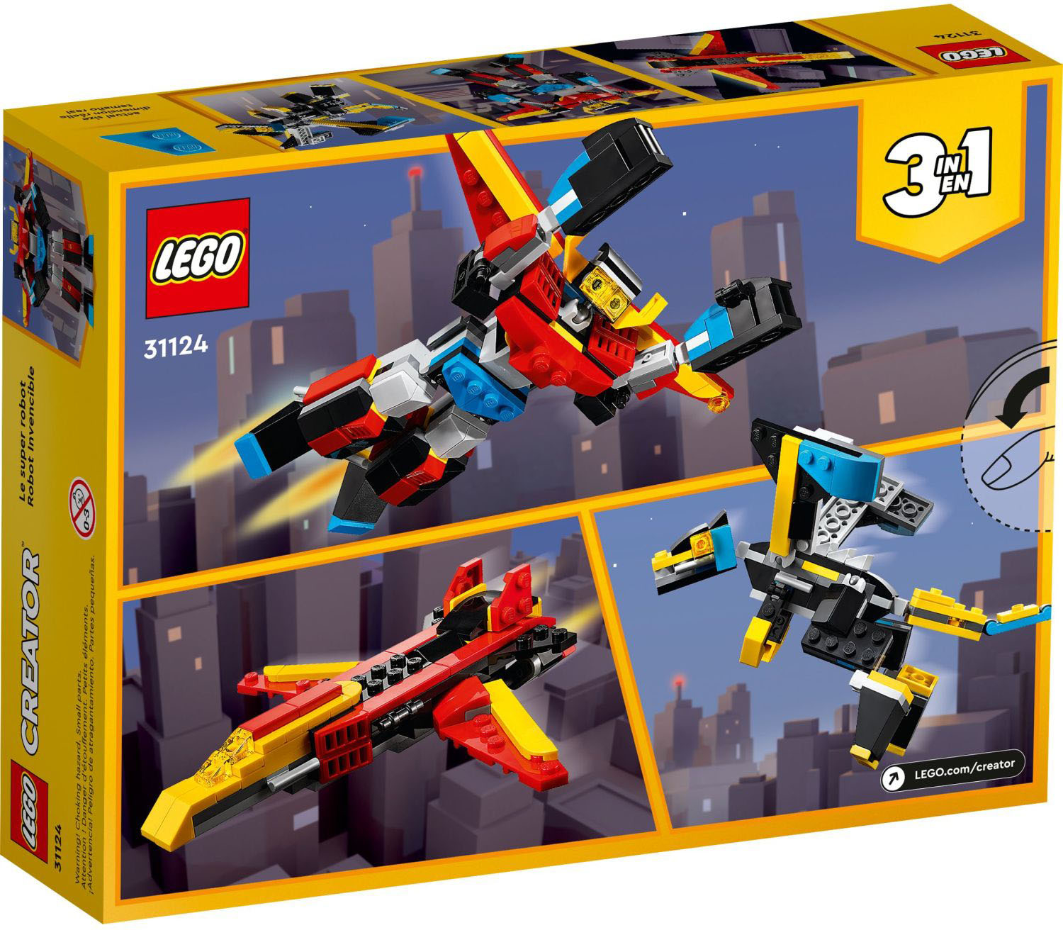LEGO Creator 3in1 Super Robot 31124 Building Kit (159 Pieces) 6371103 -  Best Buy