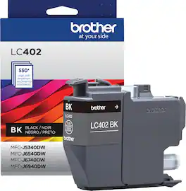 Brother - LC402BK Standard Yield Ink Cartridge - Black