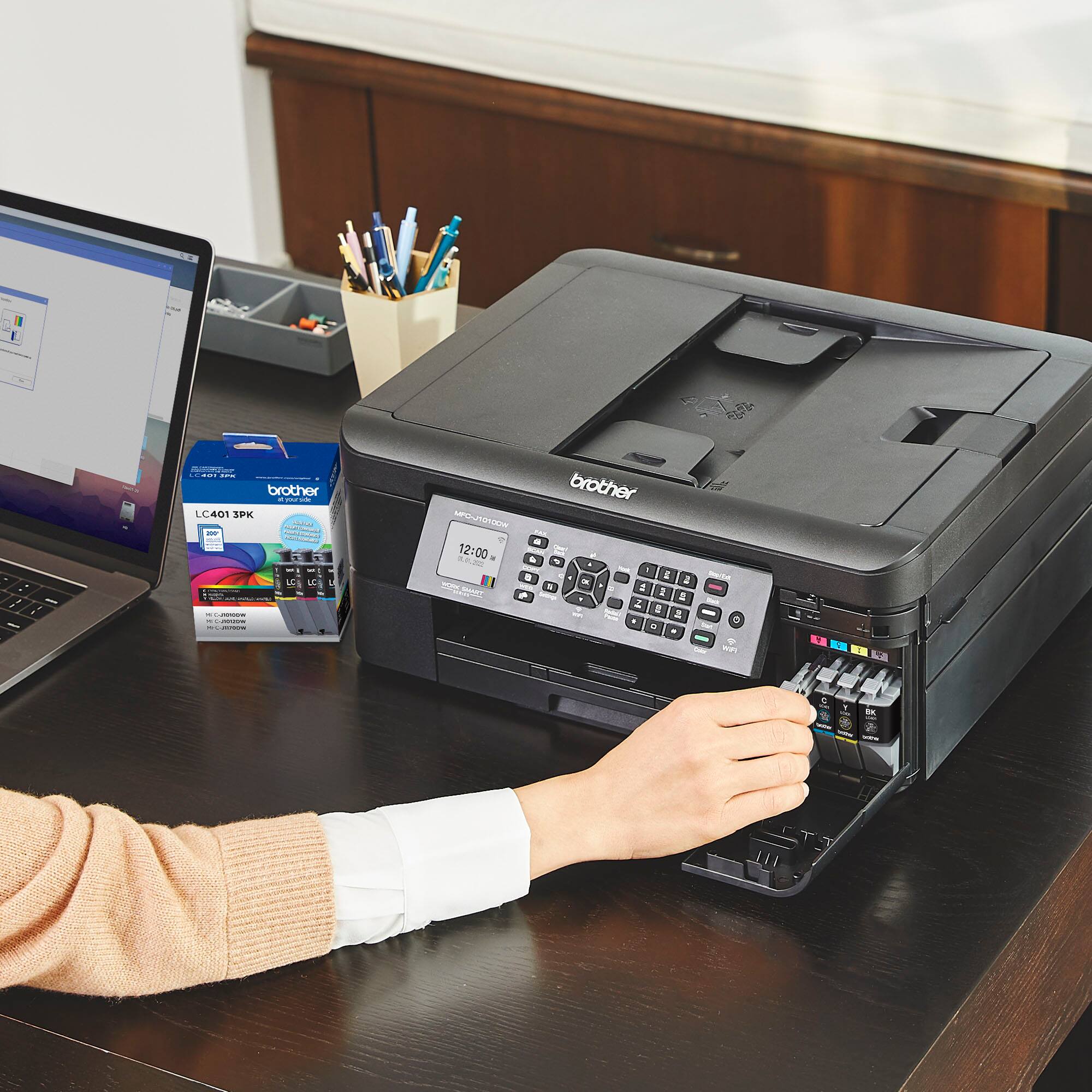 Alt View 11. Brother - LC402BK Standard Yield Ink Cartridge - Black.