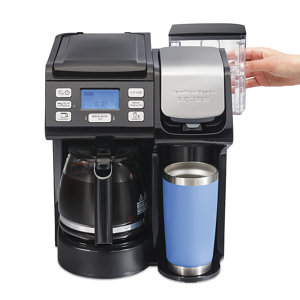 Hamilton Beach FlexBrew Single-Serve Coffee Maker Black/Silver 49963 - Best  Buy