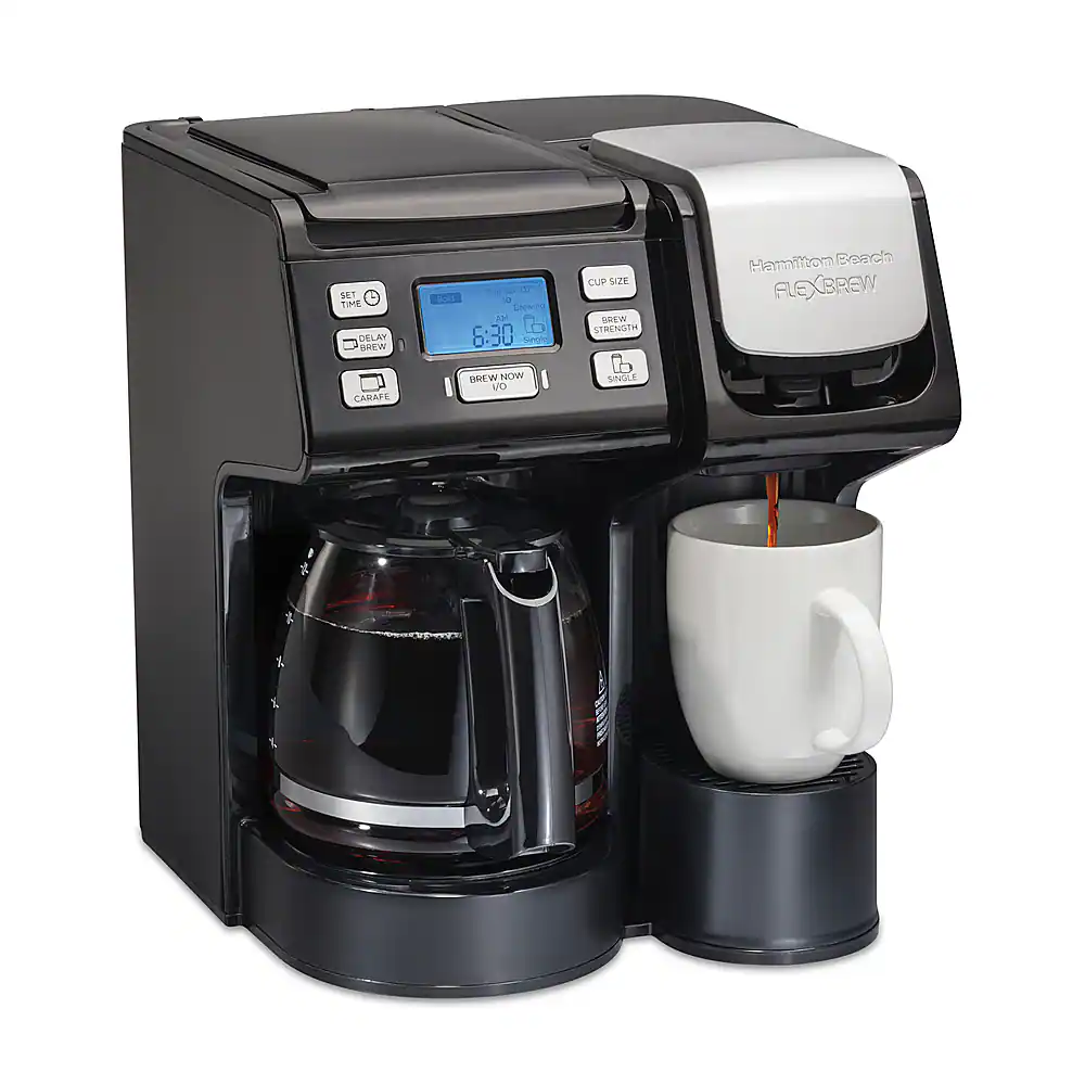 Front. Hamilton Beach - FlexBrew Trio Coffee Maker - Black.