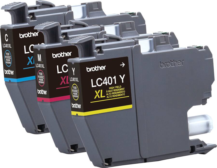 Brother LC203XL 3-Pack Ink Cartridges – Cyan, Magenta, Yellow – Genuine OEM – Open Box