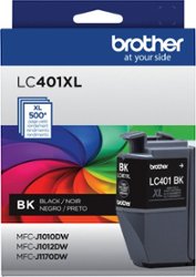 Brother - LC401XLBK High-Yield Ink Cartridge - Black - Front_Zoom