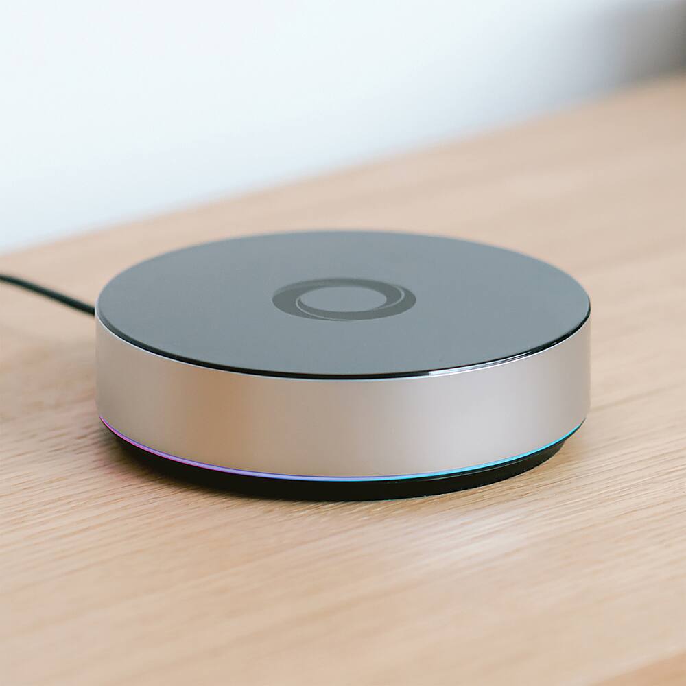 Angle. Homey - Bridge Universal Smart Home Hub - Silver.
