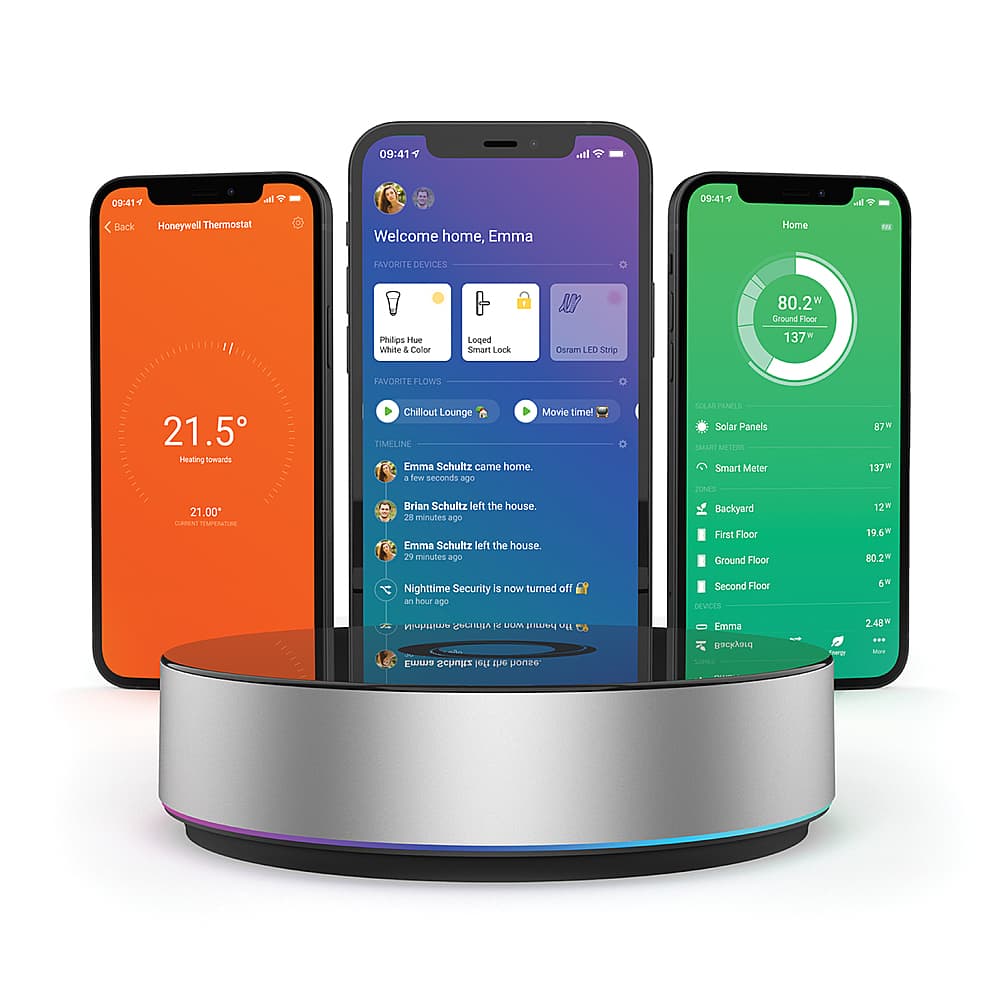 Alt View 13. Homey - Bridge Universal Smart Home Hub - Silver.