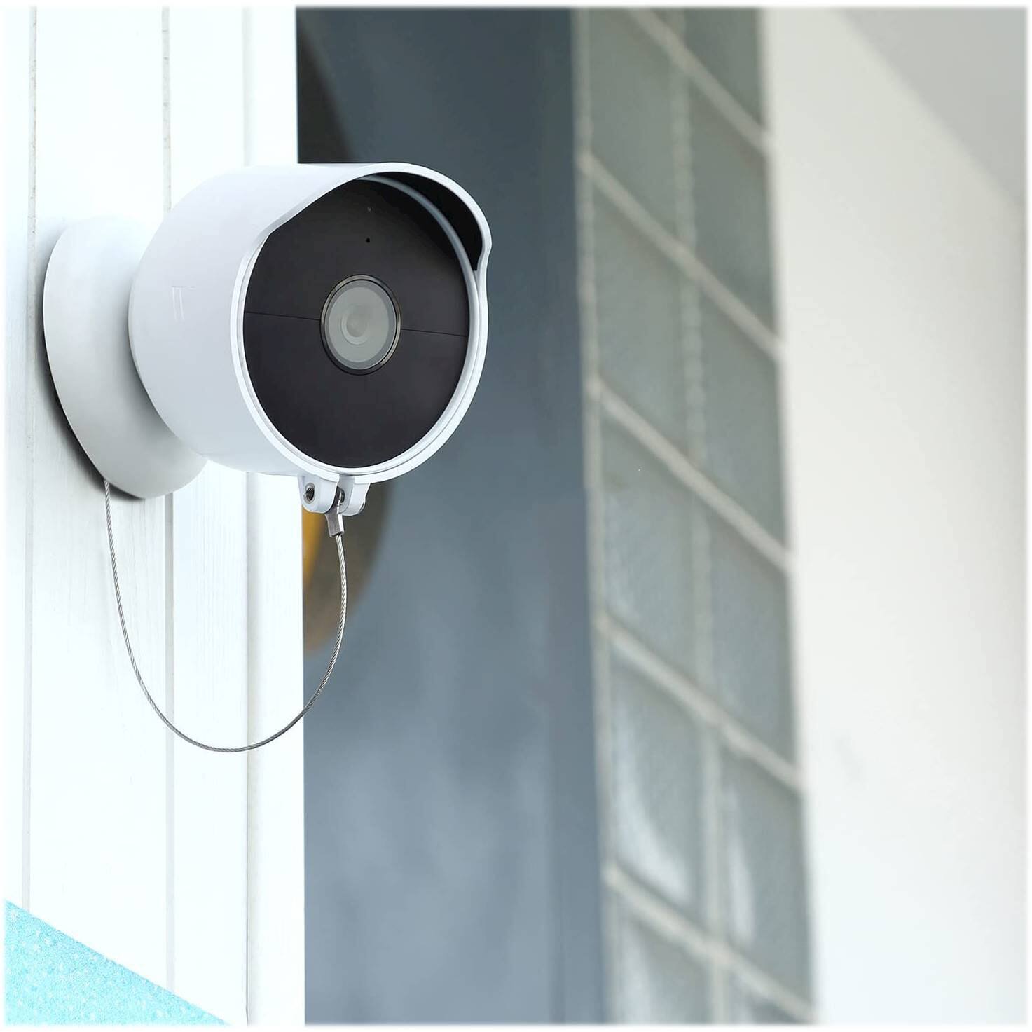 Alt View 13. Wasserstein - Anti-Theft Mount for Google Nest Cam (Battery) - White.