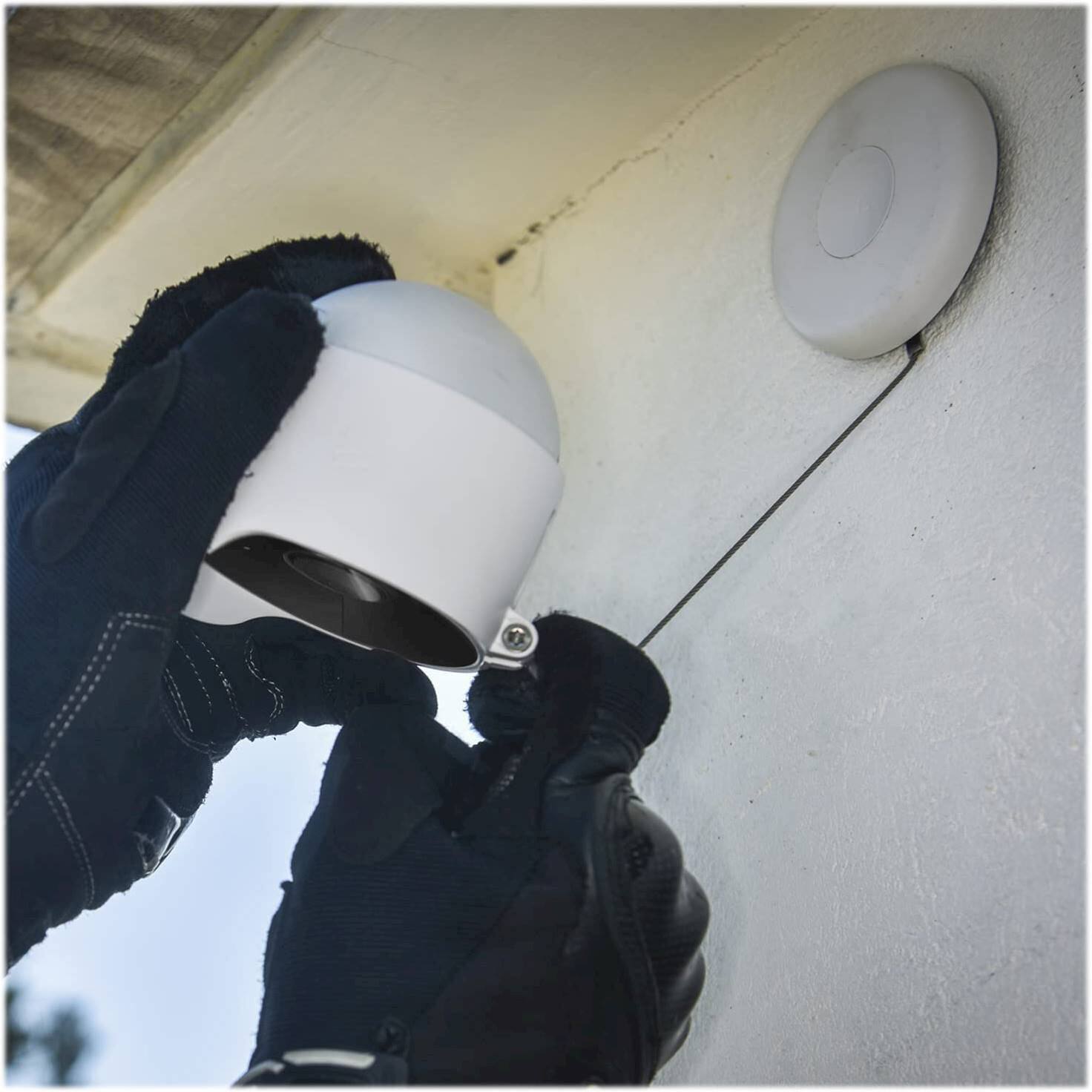 Alt View 14. Wasserstein - Anti-Theft Mount for Google Nest Cam (Battery) - White.