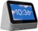 Front Zoom. Lenovo - Smart Clock (2nd Gen) 4" Smart Display with Google Assistant - Heather Grey.