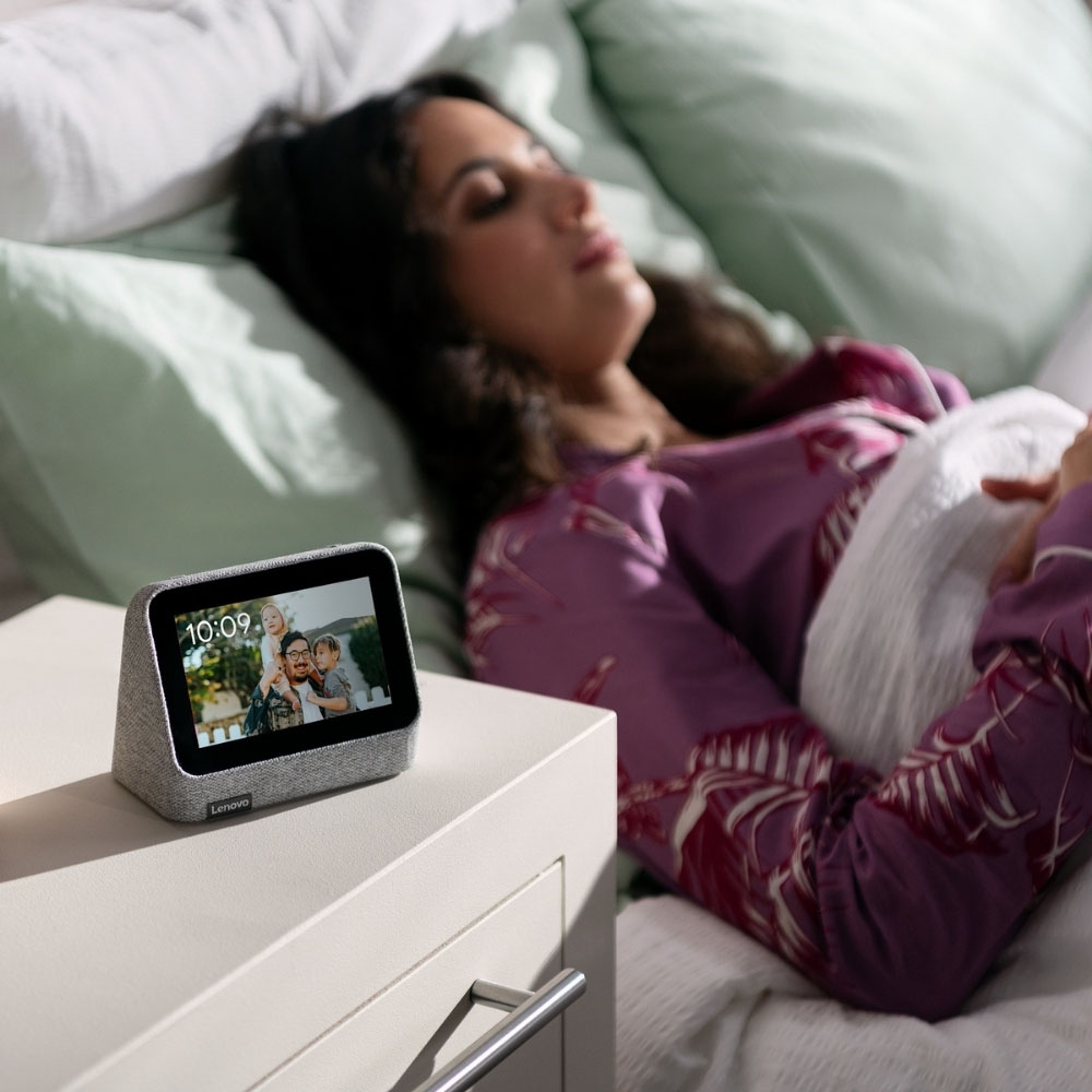 Réveil connecté Lenovo Smart Clock 2 Bleu Abysse - Enceinte sans fil -  Achat & prix
