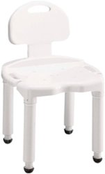 Carex - Universal Bath Seat with Back - WHITE - Front_Zoom