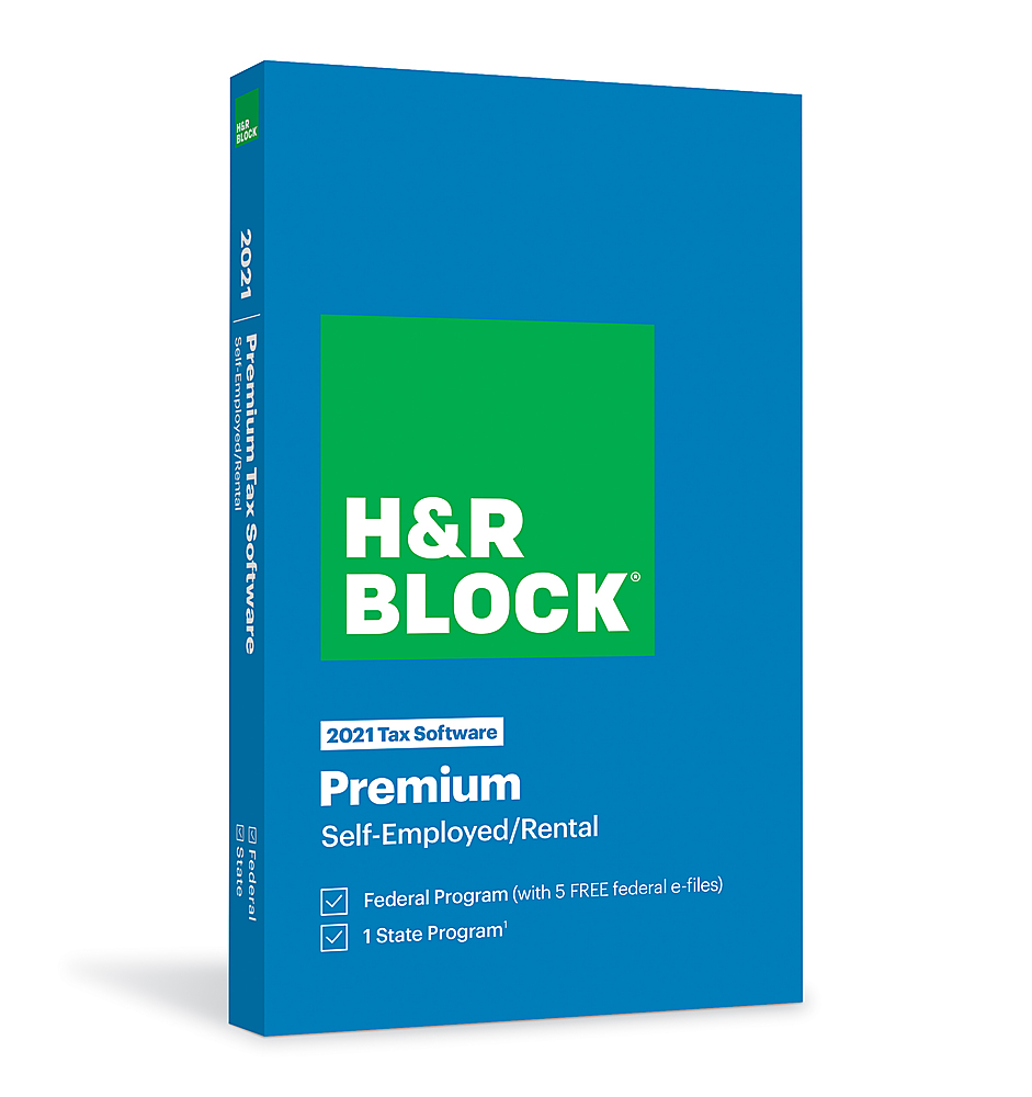 H&R Block Tax Software Premium 2021 - Windows, Mac OS