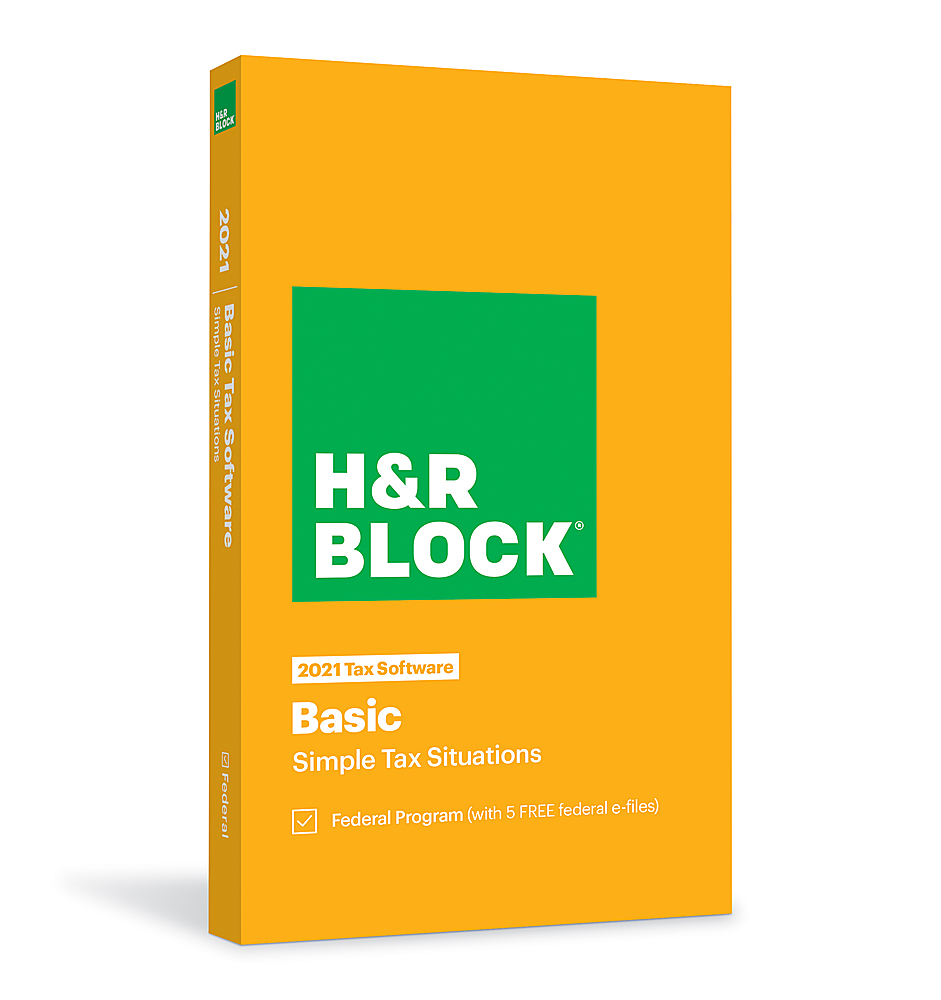 H&R Block Tax Software Basic 2021 - Windows, Mac OS