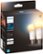 Alt View Zoom 12. Philips - Geek Squad Certified Refurbished Hue White Ambiance A19 Bluetooth 75W Smart LED Bulbs (2-Pack).