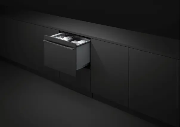 Front. Fisher & Paykel - Integrated Single DishDrawer, Top Control, Tall, Stainelss Interior, Panel Ready 43 dba - Multi.