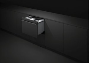 Fisher & Paykel - Integrated Single DishDrawer, Top Control, Tall, Stainelss Interior, Panel Ready 43 dba - Multi