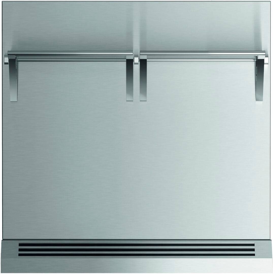 Front. Fisher & Paykel - 48 in. x 30 in. Combustible Wall in Stainless Steel for Dual Fuel and Induction (RDV3/RIV3/RHV3) - Silver.