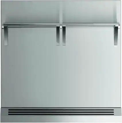 Front. Fisher & Paykel - 30 in. x 30 in. Combustible Wall in Stainless Steel for Dual Fuel and Induction Models (RDV3/RIV3/RHV3) Only - Silver.