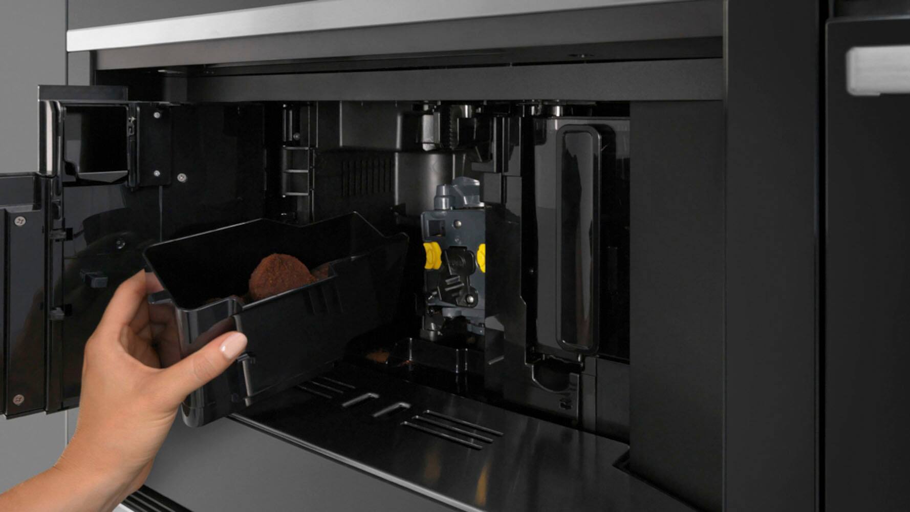 Alt View 13. Fisher & Paykel - Single Serve Built-in Coffee Maker and Espresso Machine - Stainless Steel.