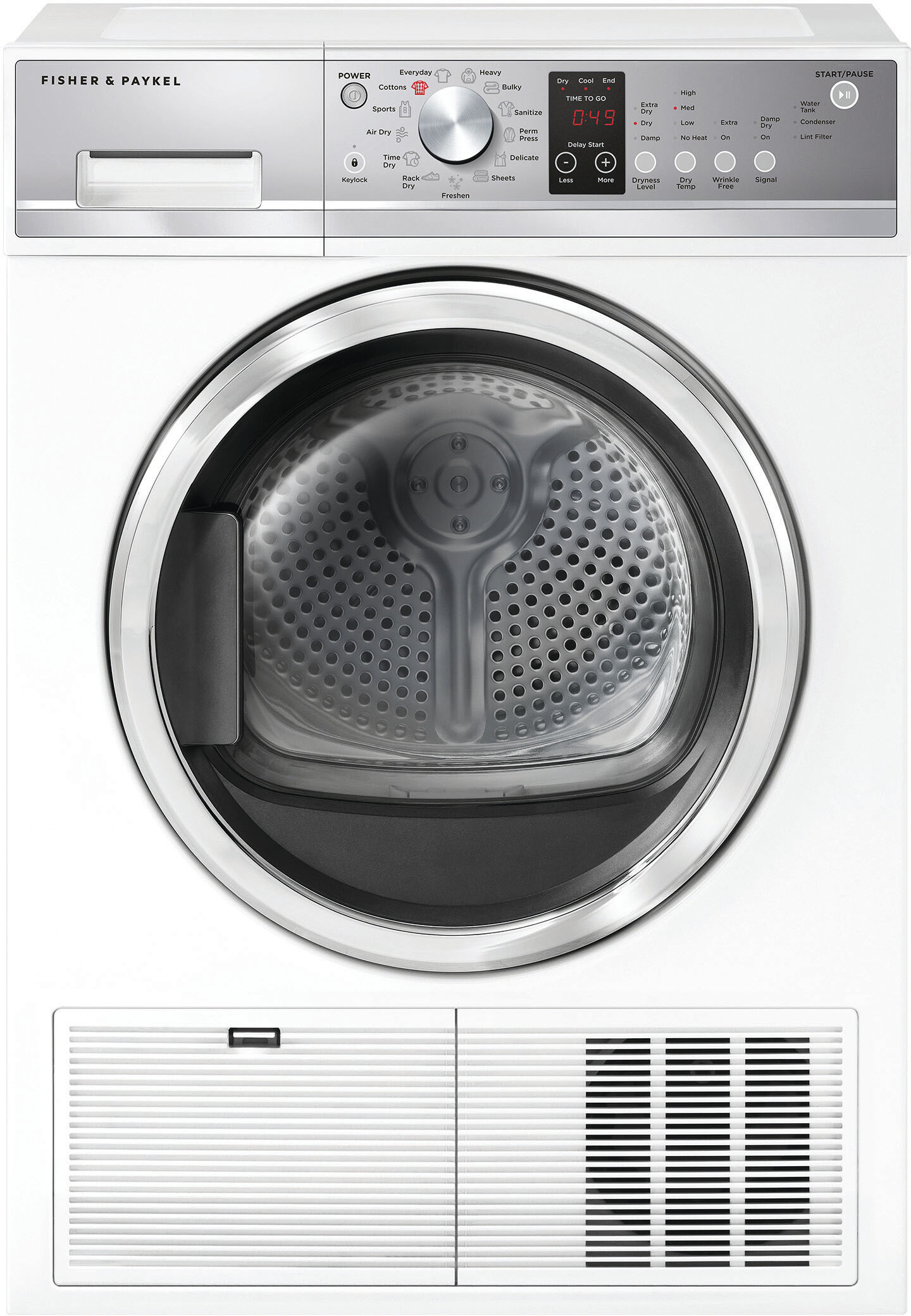 Fisher & Paykel - 4.0 cu. ft. Electric Condensing Dryer - White