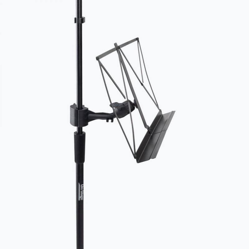 Alt View 2. On Stage Stands - On-Stage SMC1500 Clamp-On Sheet Music Bookplate for Mic Stands - Black.