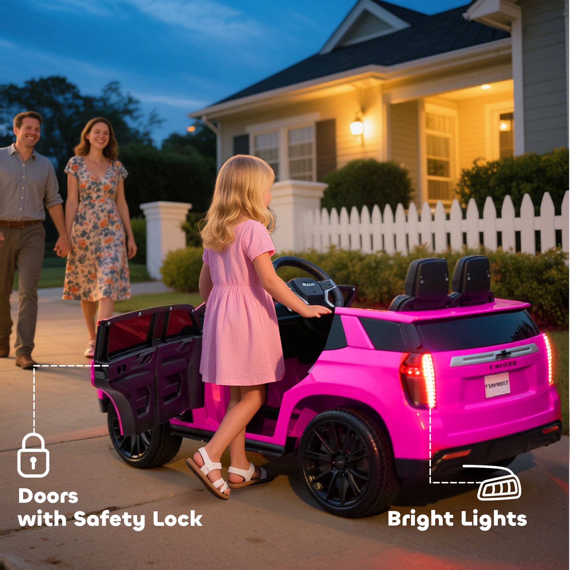 Doors with Safety Lock  
Bright Lights