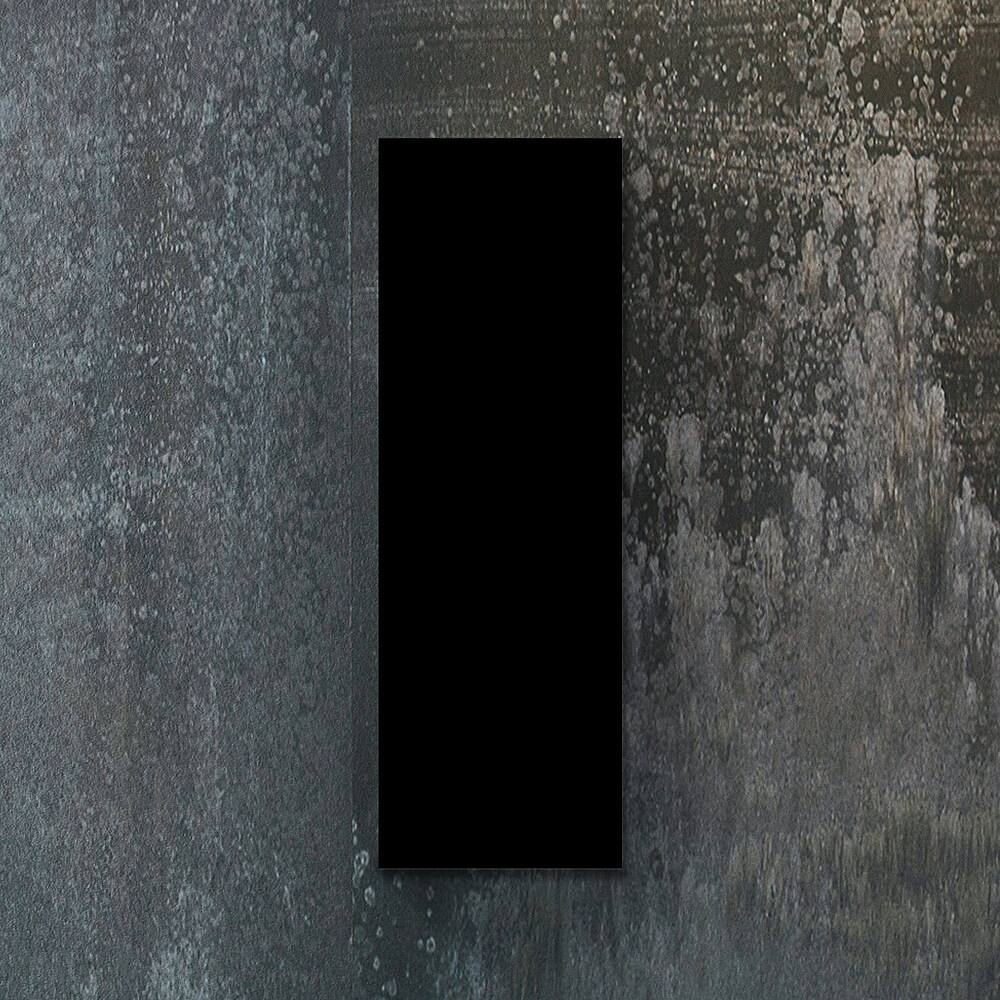 Left View: Heat Storm Glass Heat Panel 16" x 48" - Black