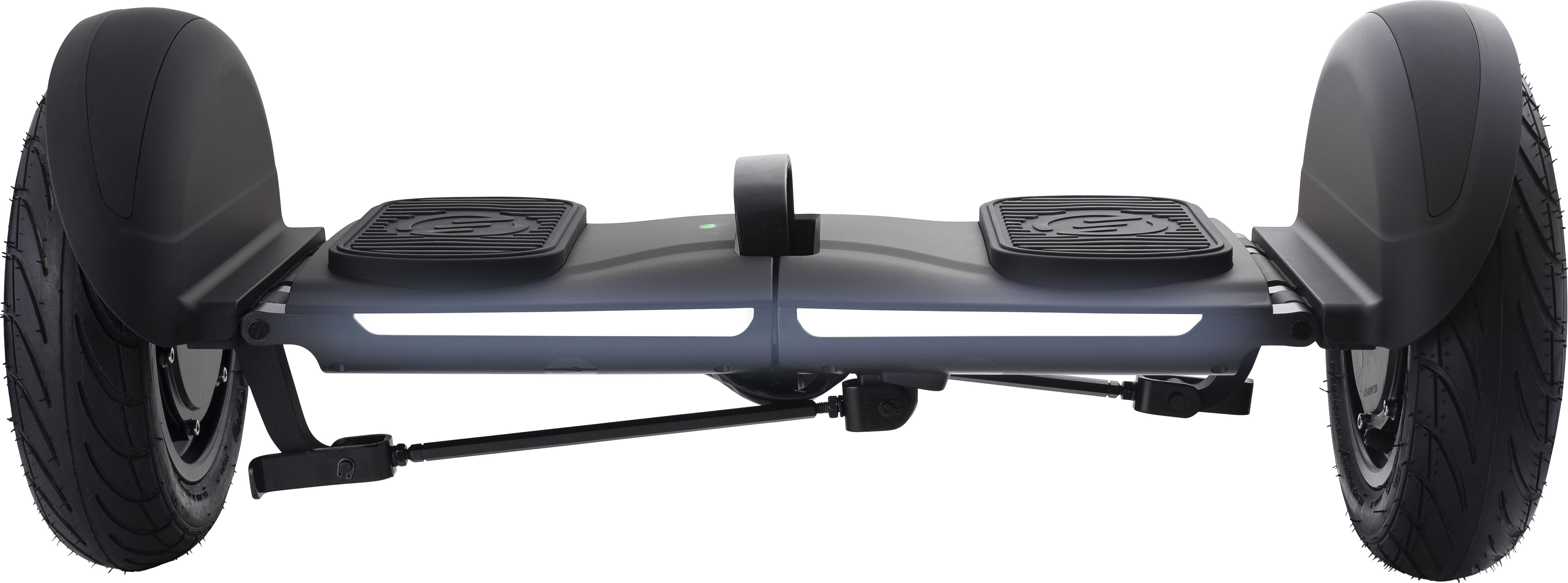 Left View: SWFT - Gamma Hoverboard w/ 7mi Max Operating Range & 9 mph Max Speed - Carbon (Black)