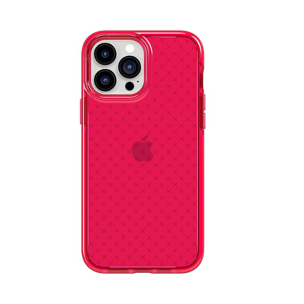 Tech21 - EvoCheck Hard Shell Case for Apple iPhone 13 Pro Max/iPhone 12 Pro Max - Rubine Red