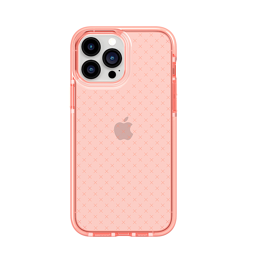 Tech21 - EvoCheck Hard Shell Case for Apple iPhone 13 Pro Max/iPhone 12 Pro Max - Light Coral