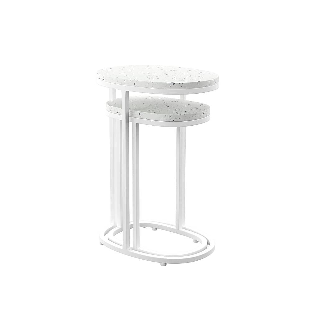 Angle View: Southern Enterprises - Kenova Round Outdoor Accent Table