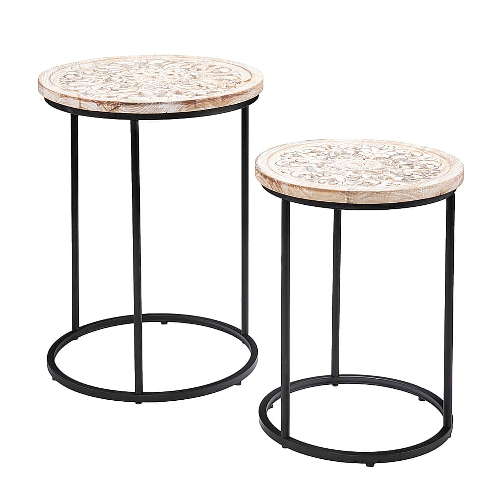 Angle View: Southern Enterprises - Swendland Round Accent Table (set of 2)