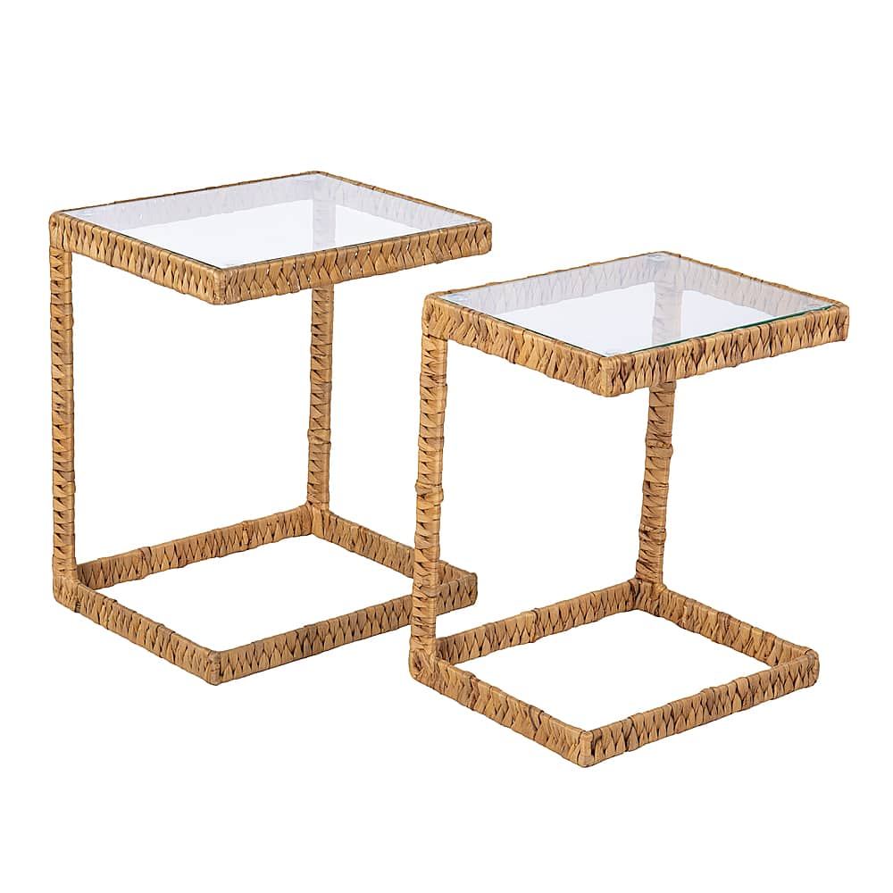 Angle View: Southern Enterprises - Ismaya Water Hyacinth C Table (set of 2)