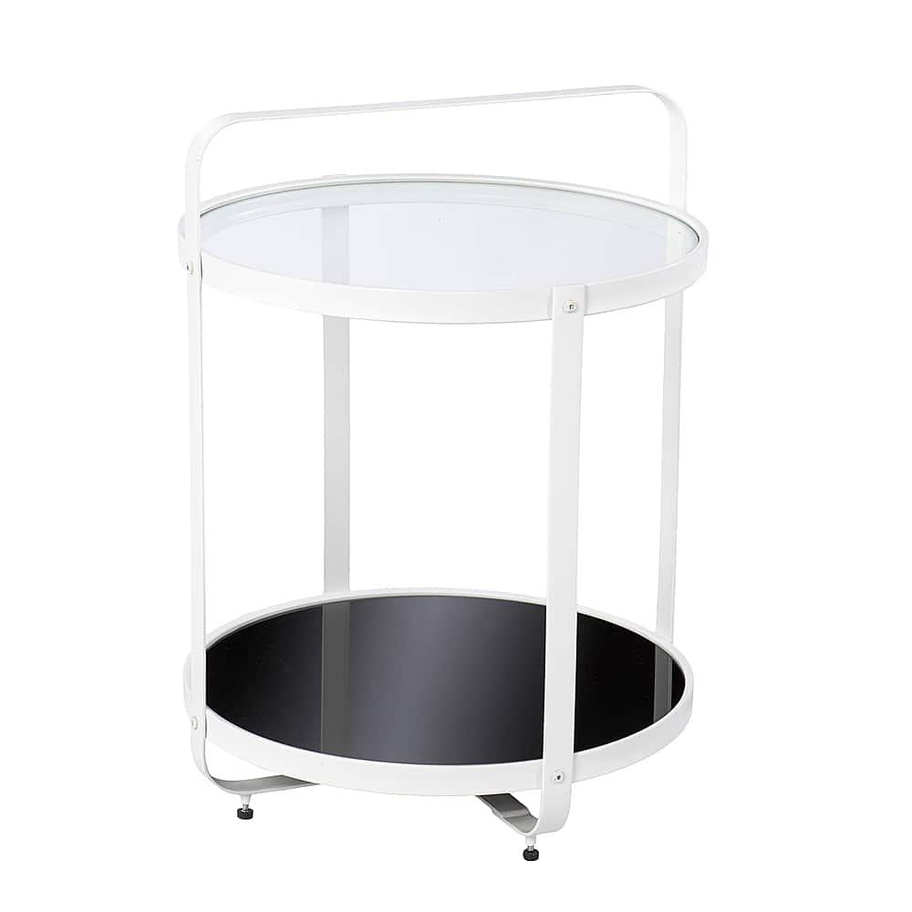 Angle View: Southern Enterprises - Vimmerly Glass-Top End Table