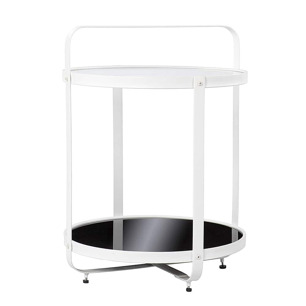 Left View: Southern Enterprises - Vimmerly Glass-Top End Table