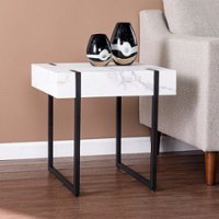 SEI Furniture - Rangley Modern Faux Marble End Table - Front_Zoom