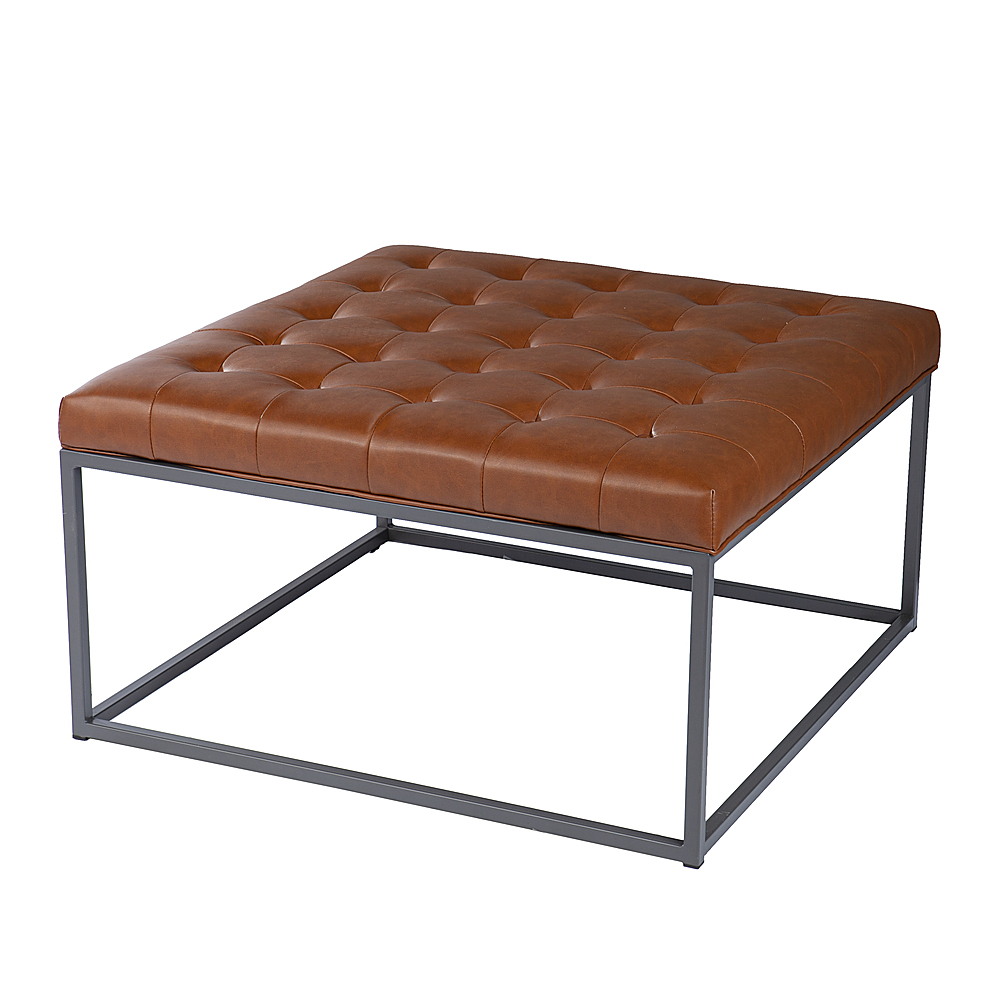 Angle View: Southern Enterprises - Ciarin Upholstered Cocktail Ottoman