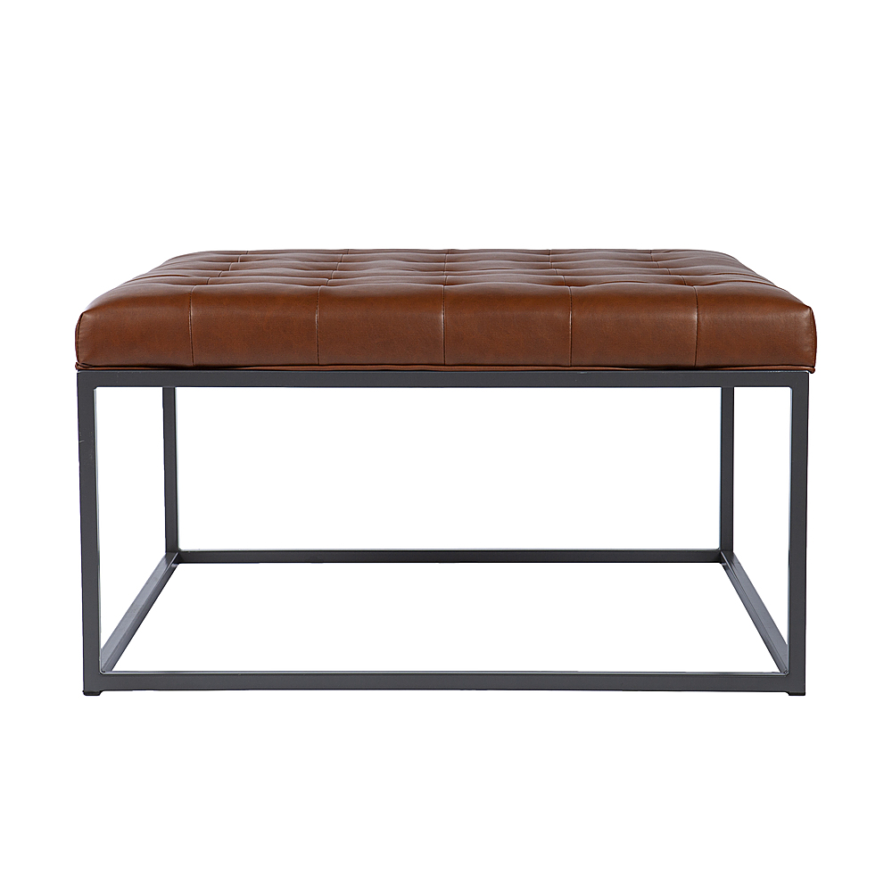 Left View: Southern Enterprises - Ciarin Upholstered Cocktail Ottoman