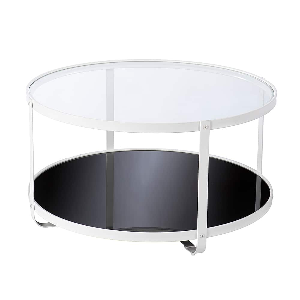 Angle View: Southern Enterprises - Vimmerly Glass-Top Cocktail Table