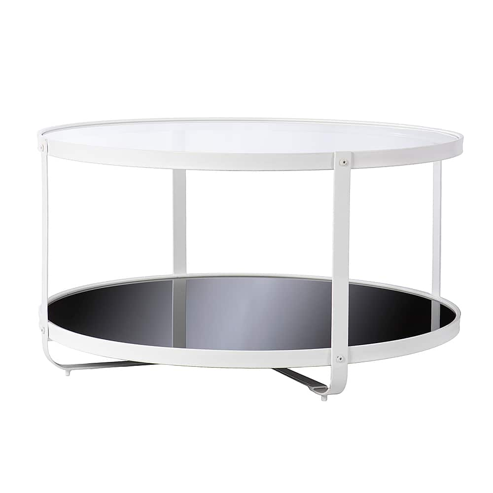 Left View: Southern Enterprises - Vimmerly Glass-Top Cocktail Table